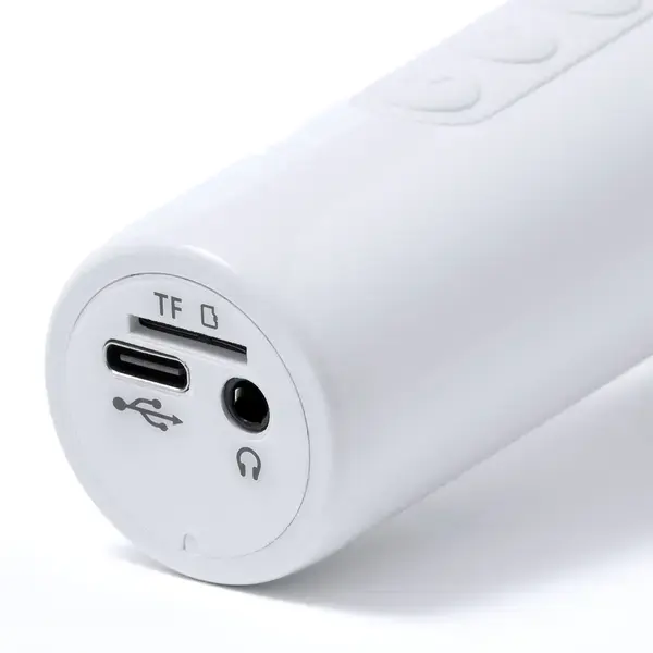 Lautsprecher Mikrofon Sinfonyx - weiß, Farbe: weiß personalisierte Geschenke , 4 image