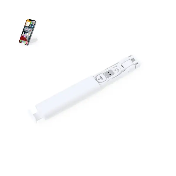 Ladegerätkabel Set Tich - weiß, Farbe: weiß personalisierte Geschenke , 6 image