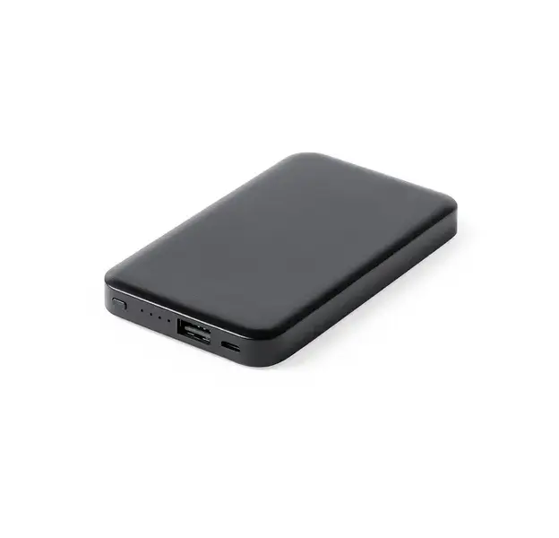 Power Bank Kustol - schwarz personalisierte Geschenke 
