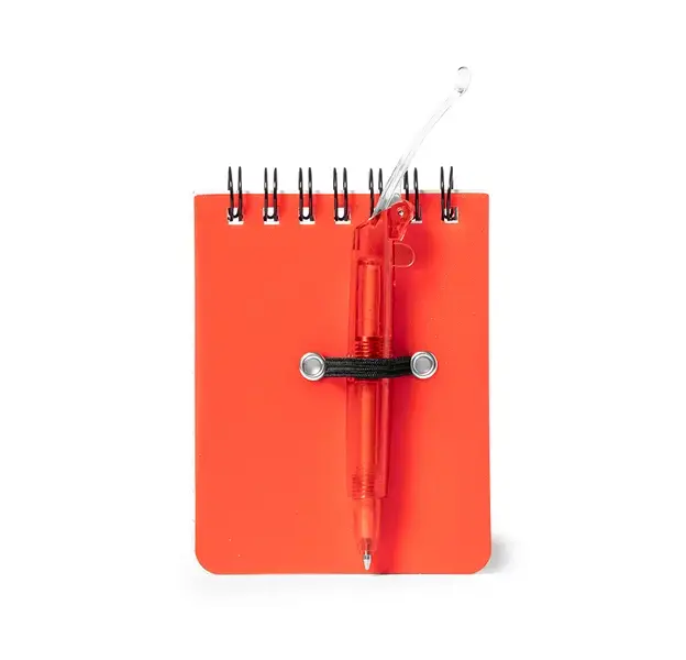 Mini Notizbuch Duxo - rot, Farbe: rot personalisierte Geschenke 