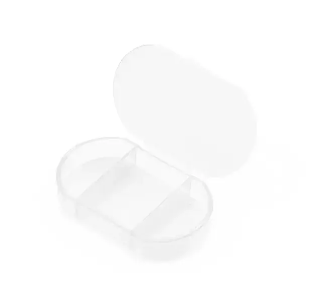 Pillendose Trizone - transparent, Farbe: transparent personalisierte Geschenke 