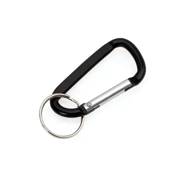 Karabiner Zoko - schwarz, Farbe: schwarz personalisierte Geschenke 
