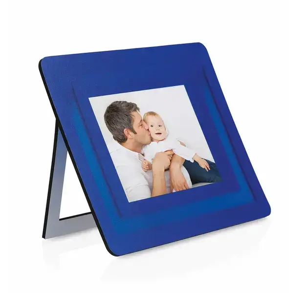Mauspad Bilderrahmen Pictium - blau, Farbe: blau personalisierte Geschenke 