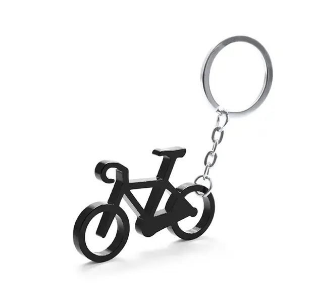 Schlüsselanhänger Ciclex - schwarz, Farbe: schwarz personalisierte Geschenke 