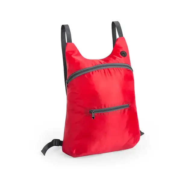 Faltbarer Rucksack Mathis - rot, Farbe: rot personalisierte Geschenke 