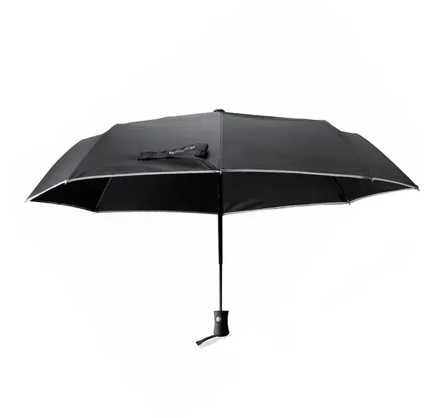 Regenschirm Telfox - schwarz, Farbe: schwarz personalisierte Geschenke 