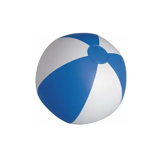 Strandball Portobello - weiß - blau, Farbe: weiß - blau personalisierte Geschenke 