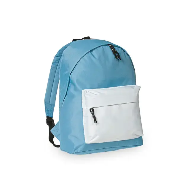 Rucksack Discovery - blau - weiß, Farbe: blau - weiß personalisierte Geschenke 
