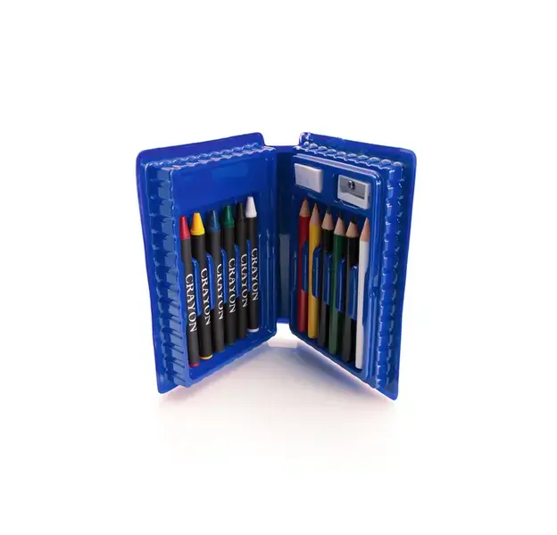 Federmappe Clown - blau, Farbe: blau personalisierte Geschenke 
