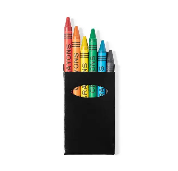 Wachsmalstifte Set Tune - schwarz, Farbe: schwarz personalisierte Geschenke 