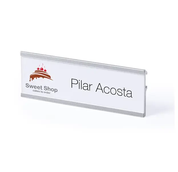 Namensschild Venkal - silber, Farbe: silber personalisierte Geschenke 