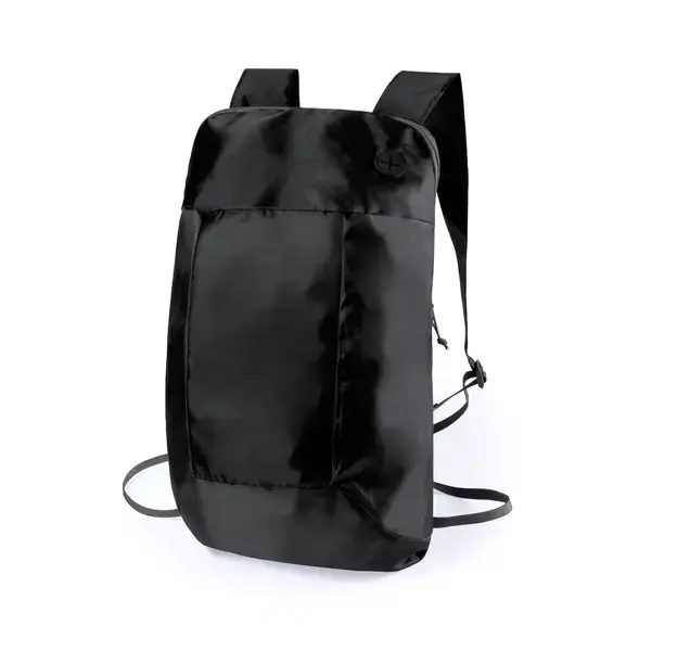 Faltbar Rucksack Signal - schwarz, Farbe: schwarz personalisierte Geschenke 