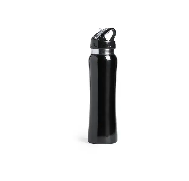 Trinkflasche Smaly - schwarz, Farbe: schwarz personalisierte Geschenke 