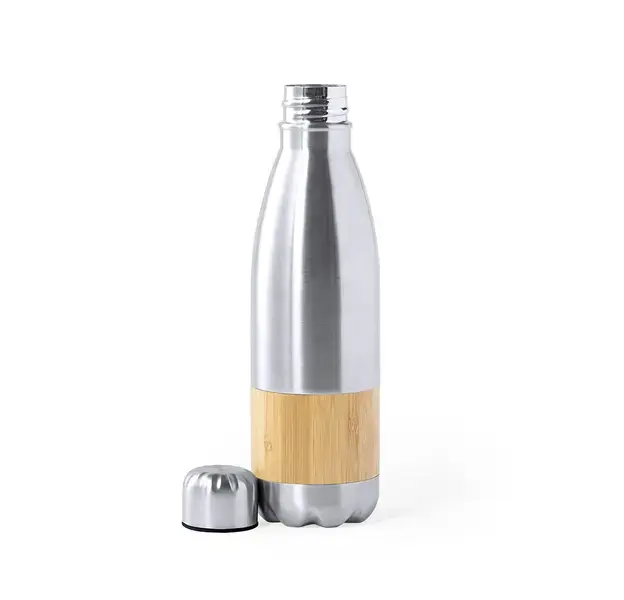 Trinkflasche Guiver - silber, Farbe: silber personalisierte Geschenke 