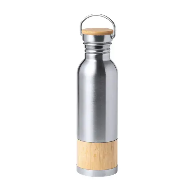 Trinkflasche Gaucix - silber, Farbe: silber personalisierte Geschenke 