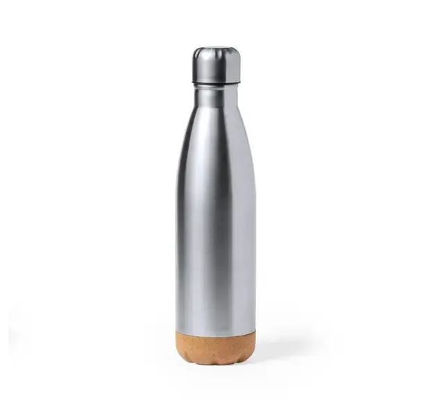 Trinkflasche Kraten - silber, Farbe: silber personalisierte Geschenke 