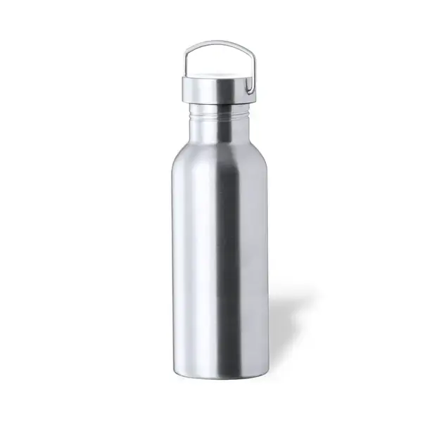 Trinkflasche Karmel - silber, Farbe: silber personalisierte Geschenke 