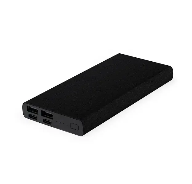Power Bank Tornad - schwarz, Farbe: schwarz personalisierte Geschenke 