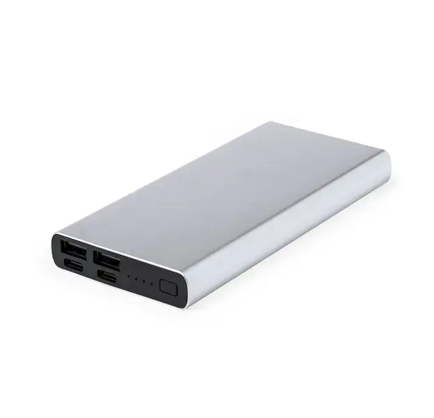 Power Bank Tornad - silber, Farbe: silber personalisierte Geschenke 