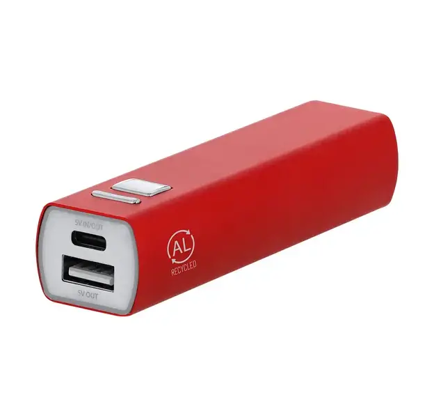 Power Bank Serdinam - rot, Farbe: rot personalisierte Geschenke 