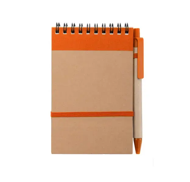 Notizbuch Ecocard - orange, Farbe: orange personalisierte Geschenke , 15 image