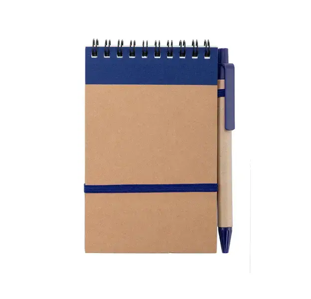 Notizbuch Ecocard - blau, Farbe: blau personalisierte Geschenke , 17 image