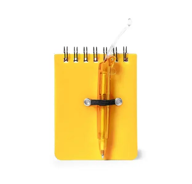 Mini Notizbuch Duxo - gelb, Farbe: gelb personalisierte Geschenke , 13 image