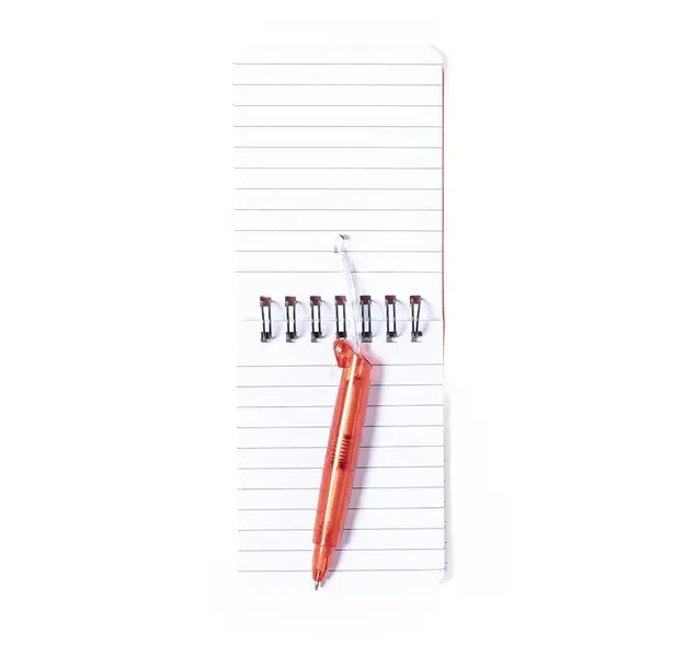 Mini Notizbuch Duxo - rot, Farbe: rot personalisierte Geschenke , 9 image