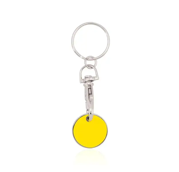 Schlüsselanhänger EK-Chip Euromarket - gelb, Farbe: gelb personalisierte Geschenke , 11 image