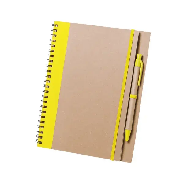 Notizbuch Tunel - gelb, Farbe: gelb personalisierte Geschenke , 7 image