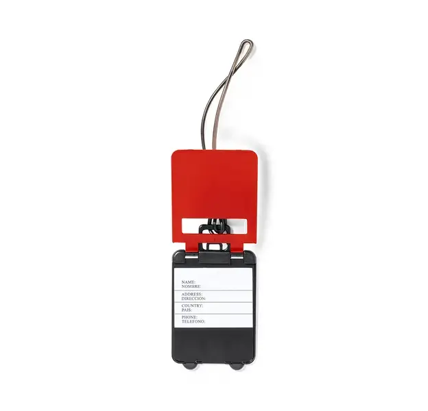 Kofferanhänger Cloris - rot, Farbe: rot personalisierte Geschenke , 4 image