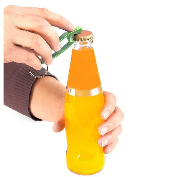 Schlüsselanhänger Flaschenöffner Samo - orange, Farbe: orange personalisierte Geschenke , 9 image