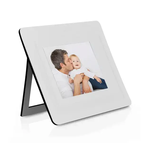 Mauspad Bilderrahmen Pictium - weiß, Farbe: weiß personalisierte Geschenke , 3 image