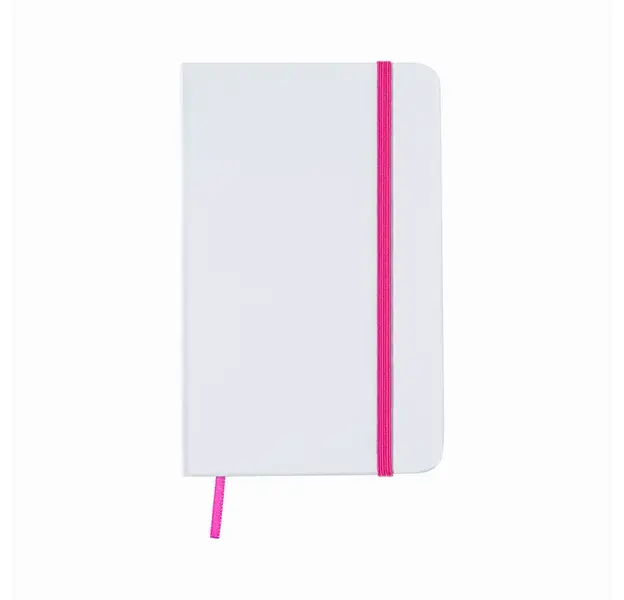 Notizblock Yakis - weiß - fuchsia, Farbe: weiß - fuchsia personalisierte Geschenke , 12 image