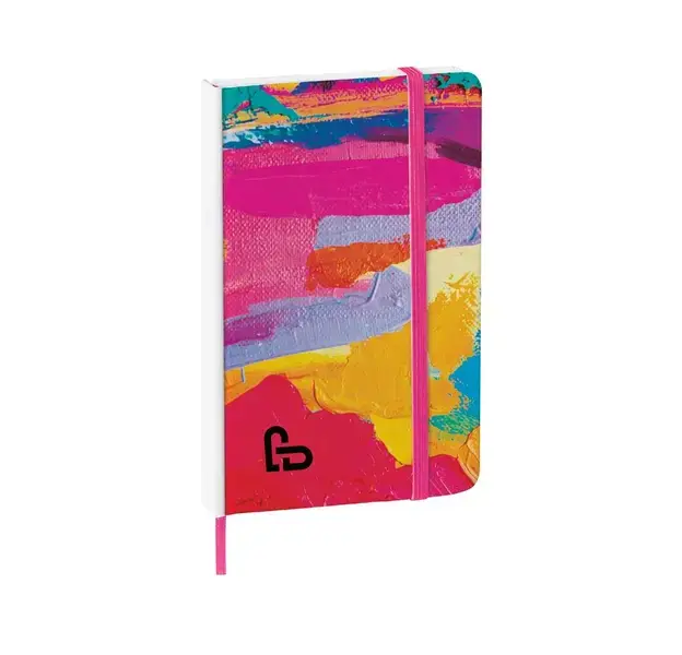 Notizblock Yakis - weiß - fuchsia, Farbe: weiß - fuchsia personalisierte Geschenke , 6 image