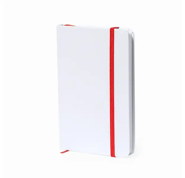 Notizblock Yakis - weiß - rot, Farbe: weiß - rot personalisierte Geschenke , 7 image