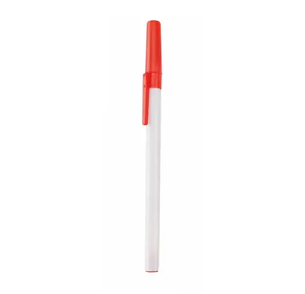 Kugelschreiber Elky - weiß - rot, Farbe: weiß - rot personalisierte Geschenke , 3 image