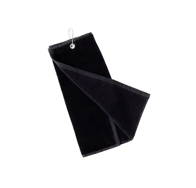 Golf Handtuch Tarkyl - schwarz, Farbe: schwarz personalisierte Geschenke , 4 image