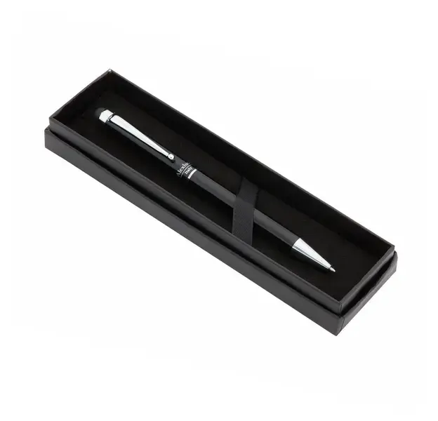 Kugelschreiber Pointer Salend - schwarz, Farbe: schwarz personalisierte Geschenke , 3 image