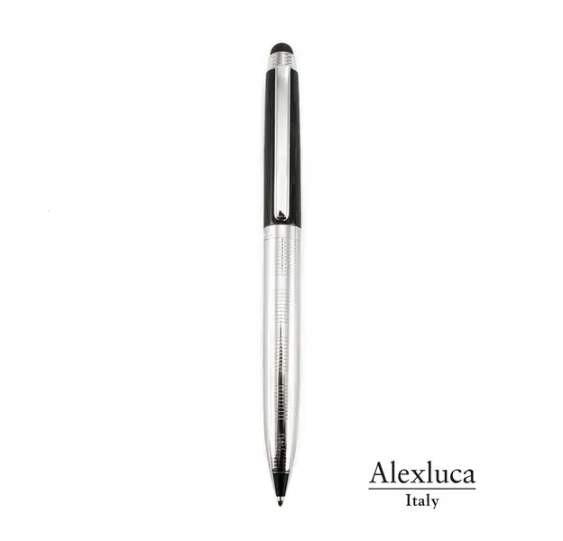 Kugelschreiber Pointer Lantey - schwarz - silber, Farbe: schwarz - silber personalisierte Geschenke , 7 image