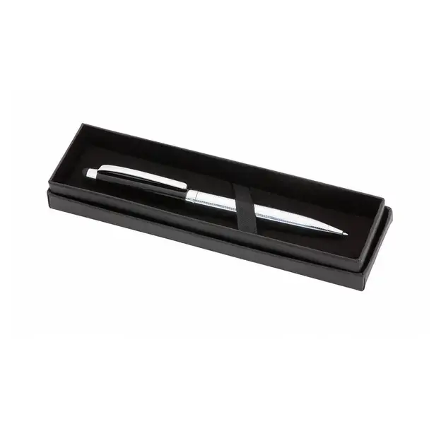 Kugelschreiber Pointer Lantey - schwarz - silber, Farbe: schwarz - silber personalisierte Geschenke , 5 image