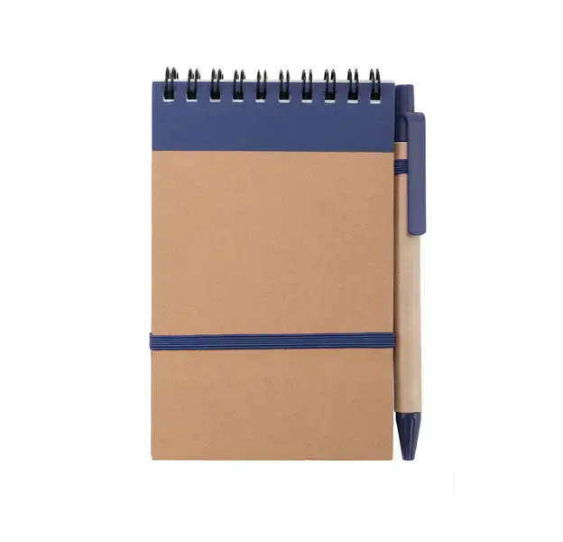 Notizbuch Ecocard - navy blau, Farbe: navy blau personalisierte Geschenke , 4 image