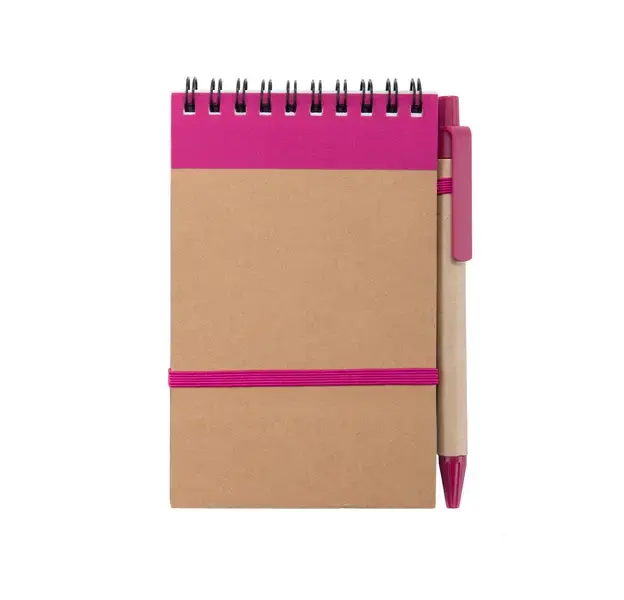 Notizbuch Ecocard - rosa, Farbe: rosa personalisierte Geschenke , 7 image