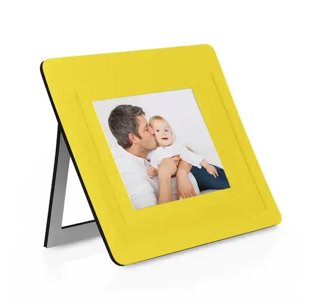 Mauspad Bilderrahmen Pictium - gelb, Farbe: gelb personalisierte Geschenke , 4 image