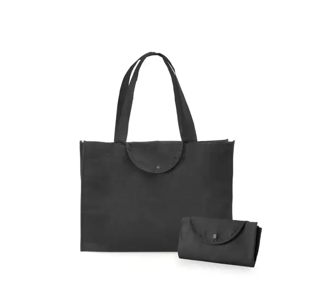 Faltbare Tasche Austen - schwarz, Farbe: schwarz personalisierte Geschenke , 3 image