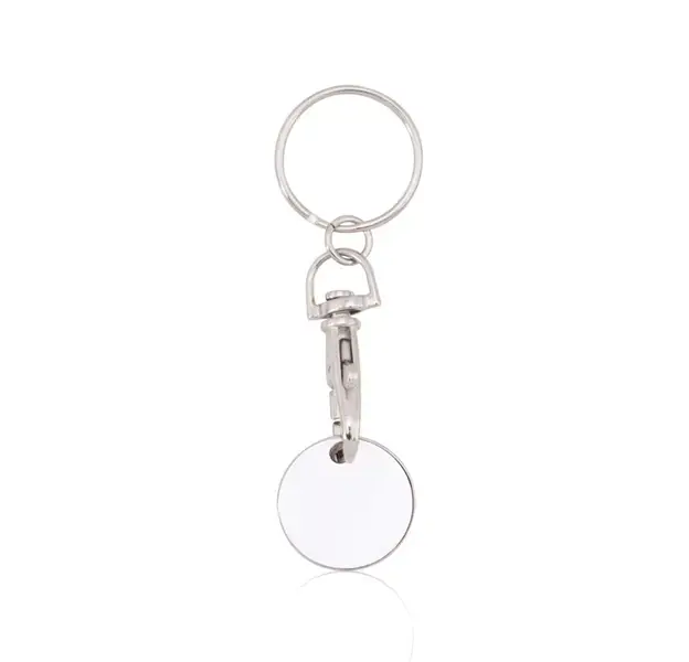 Schlüsselanhänger EK-Chip Euromarket - weiß, Farbe: weiß personalisierte Geschenke , 4 image
