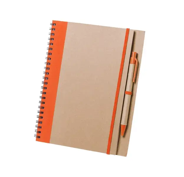 Notizbuch Tunel - orange, Farbe: orange personalisierte Geschenke , 3 image