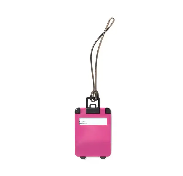 Kofferanhänger Cloris - rosa, Farbe: rosa personalisierte Geschenke , 3 image