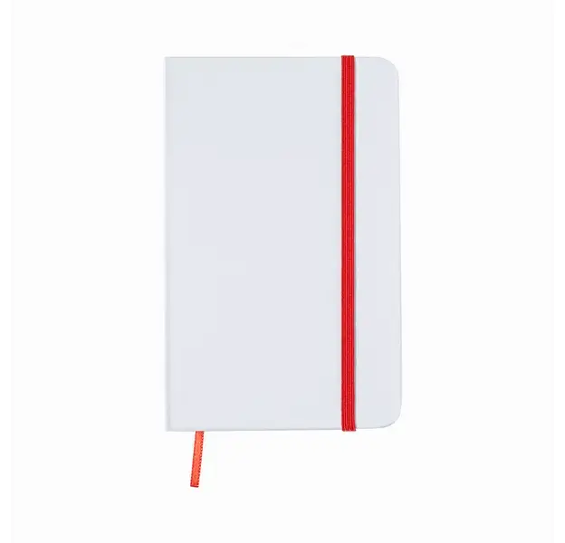 Notizblock Yakis - weiß - rot, Farbe: weiß - rot personalisierte Geschenke , 3 image