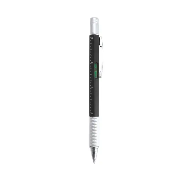 Multifunktion Kugelschreiber Sauris - schwarz, Farbe: schwarz personalisierte Geschenke , 6 image